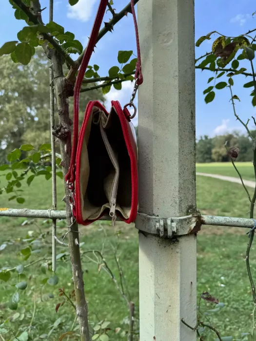 KABELKA KOŽENÁ MALÁ CROSSBODY červená VERA PELLE