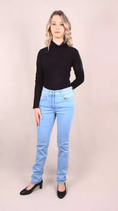 KALHOTY - JEANS světle modrá TWIGY | 38