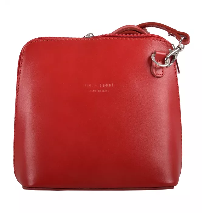 KABELKA KOŽENÁ MALÁ CROSSBODY červená