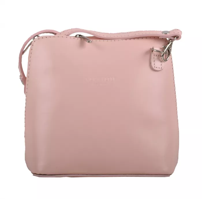 KABELKA KOŽENÁ MALÁ CROSSBODY růžová