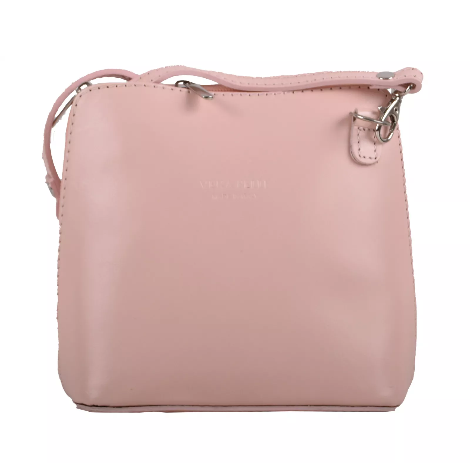 KABELKA KOŽENÁ MALÁ CROSSBODY růžová VERA PELLE