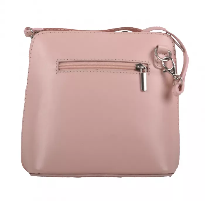 KABELKA KOŽENÁ MALÁ CROSSBODY růžová VERA PELLE