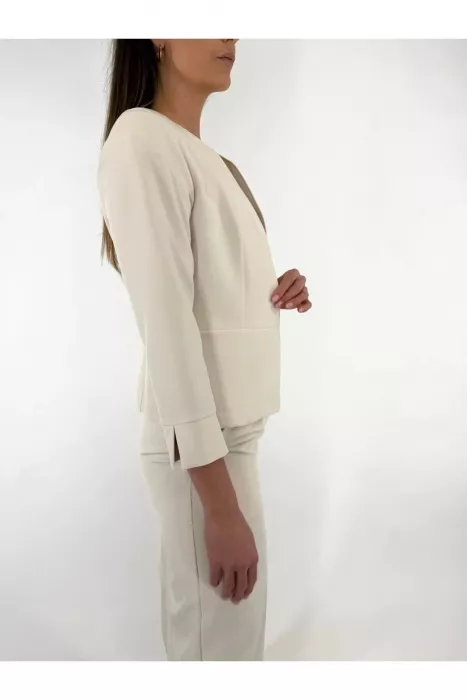 Kalhoty do gumy Elon Classic Fashion krémová 516