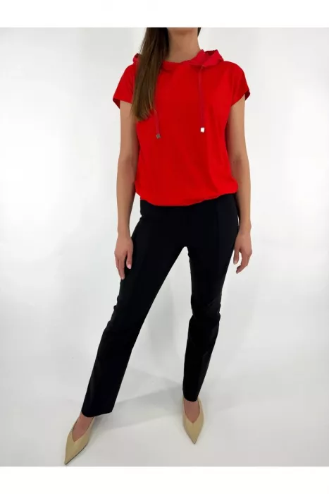 Triko kr.r. s kapucí Elon Classic Fashion červená 62006/L Triko kr.r. s kapucí Elon Classic Fashion červená 62006/L