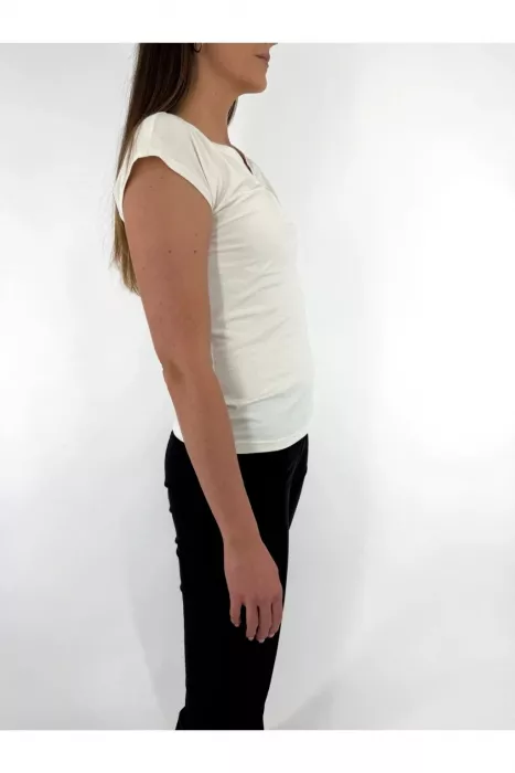 Triko kr.r. se slzou Elon Classic Fashion bílá 62106/L