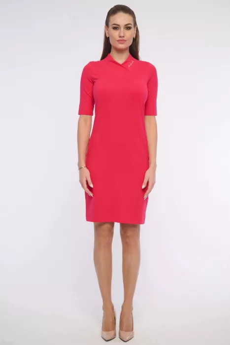 Šaty kombi s žebrem coral 361-594 INFINITE