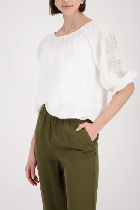 Halenka MONARI bílá s aplikací 410842 | 36, 38