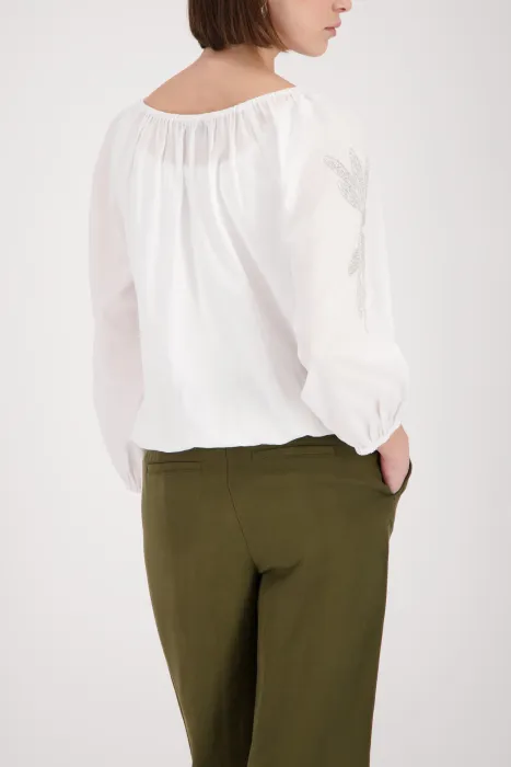 Halenka MONARI bílá s aplikací 410842