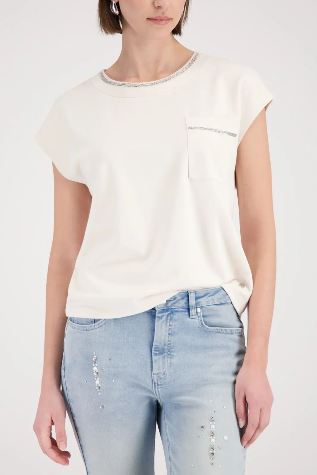 Top s kamínky MONARI smetana 410791