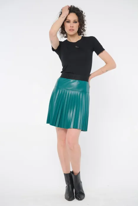 Krátká sukně plisé INFINITE emerald 163-685 | 36