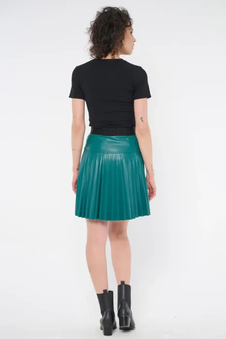 Krátká sukně plisé INFINITE emerald 163-685