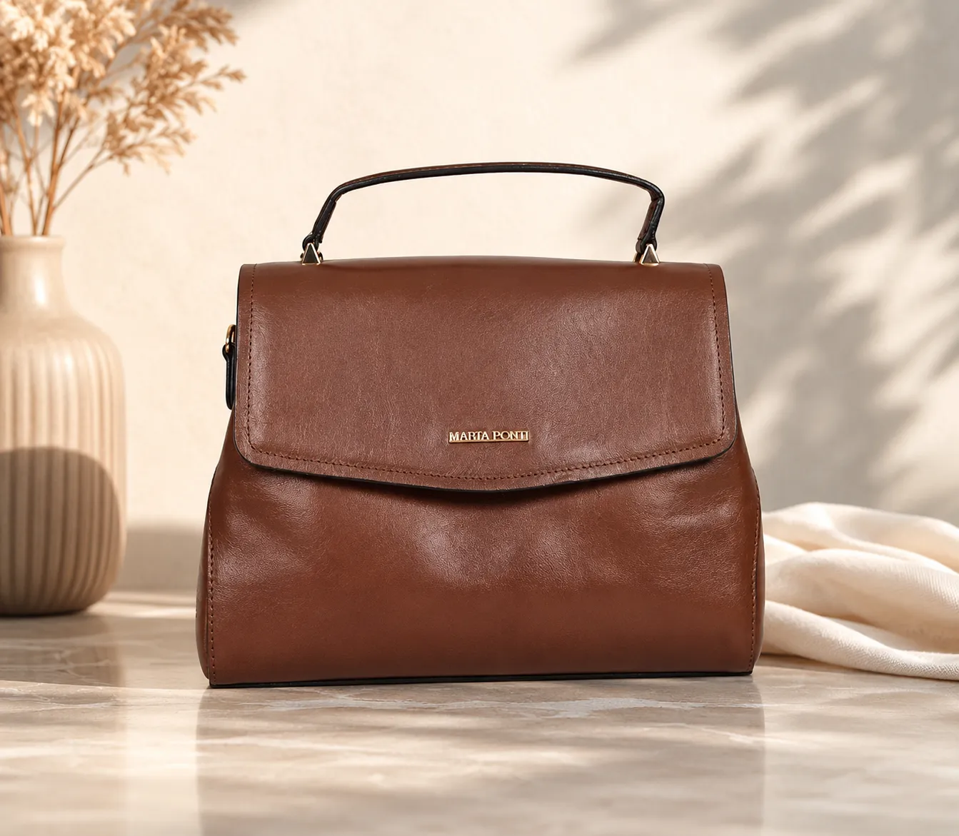Kabelka Marta Ponti cognac